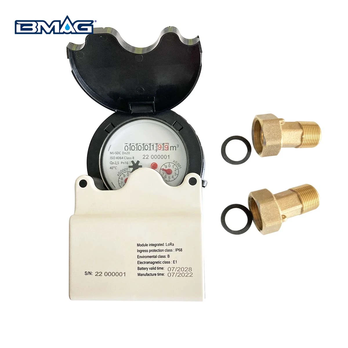 BMAG MJ-SDC Brass Multi Jet Dry Type Water Meter with LORA (2)