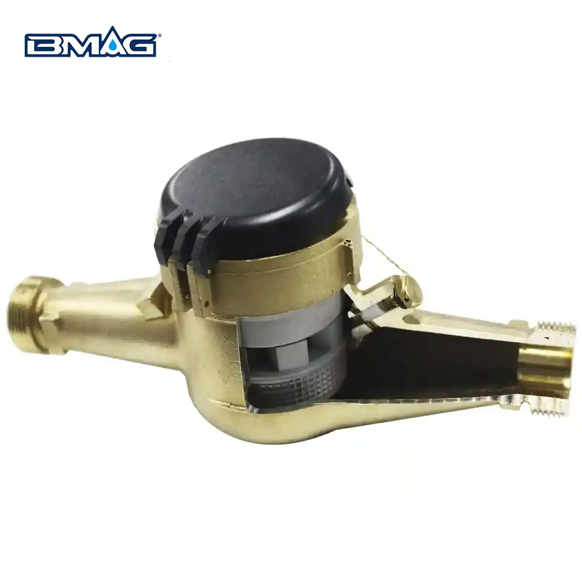 BMAG PME Brass AWWA Standard Multi Jet Dry type water meter (8)