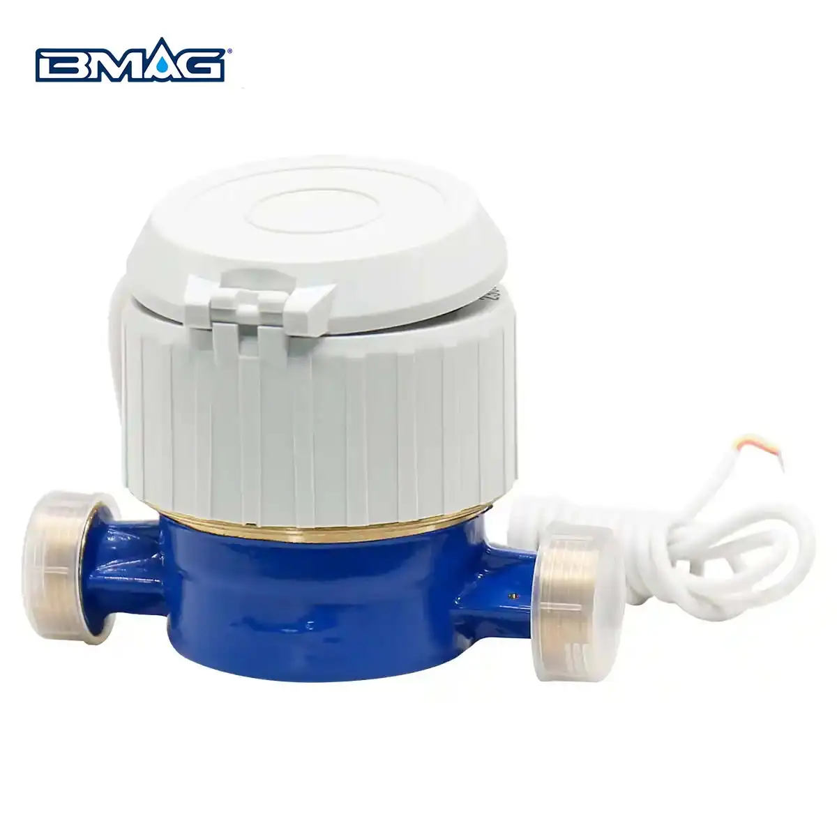 BMAG STW02 Brass single jet water meter with pulse line R160 IP68 360 rotating dial (4)