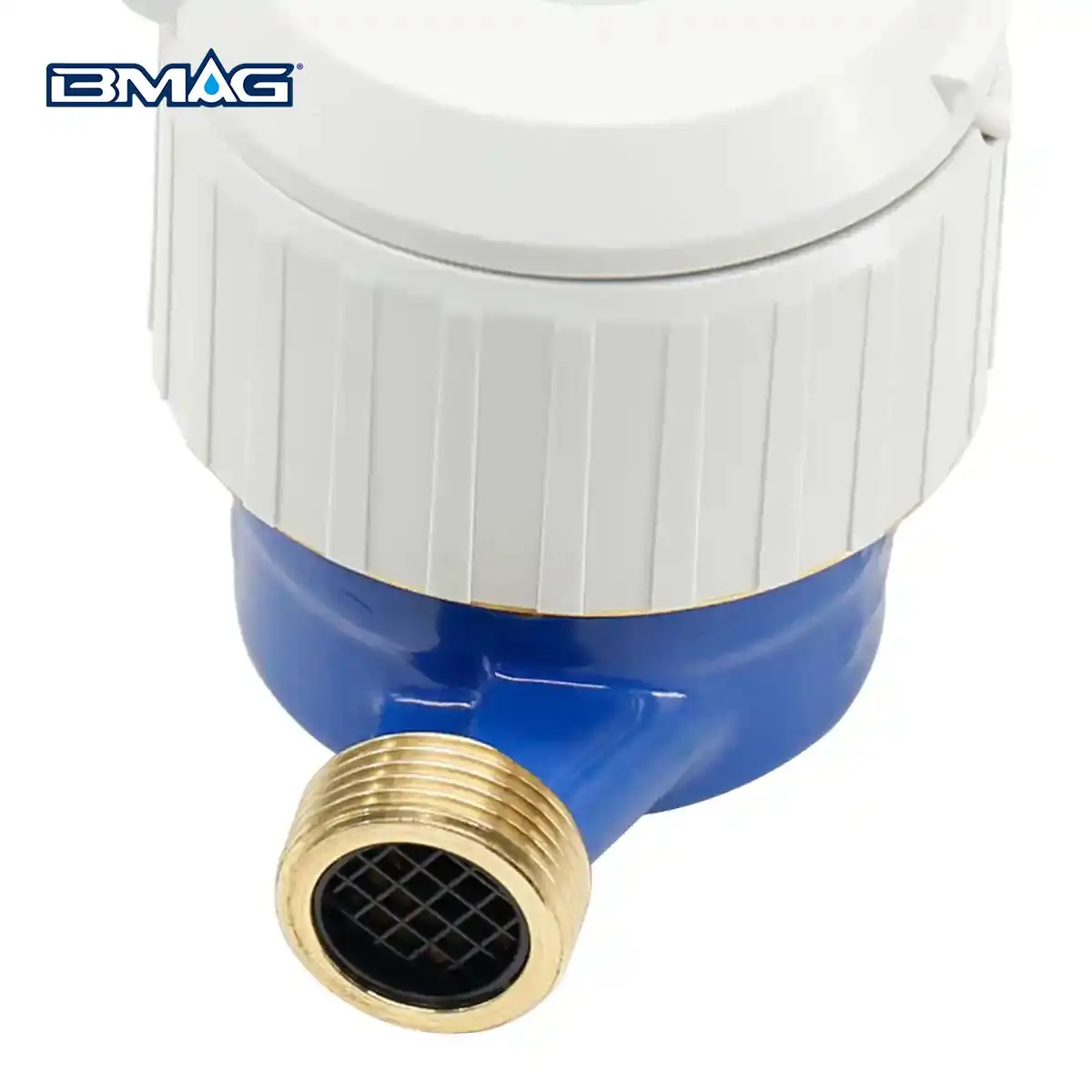 BMAG STW02 Brass single jet water meter with pulse line R160 IP68 360 rotating dial (5)