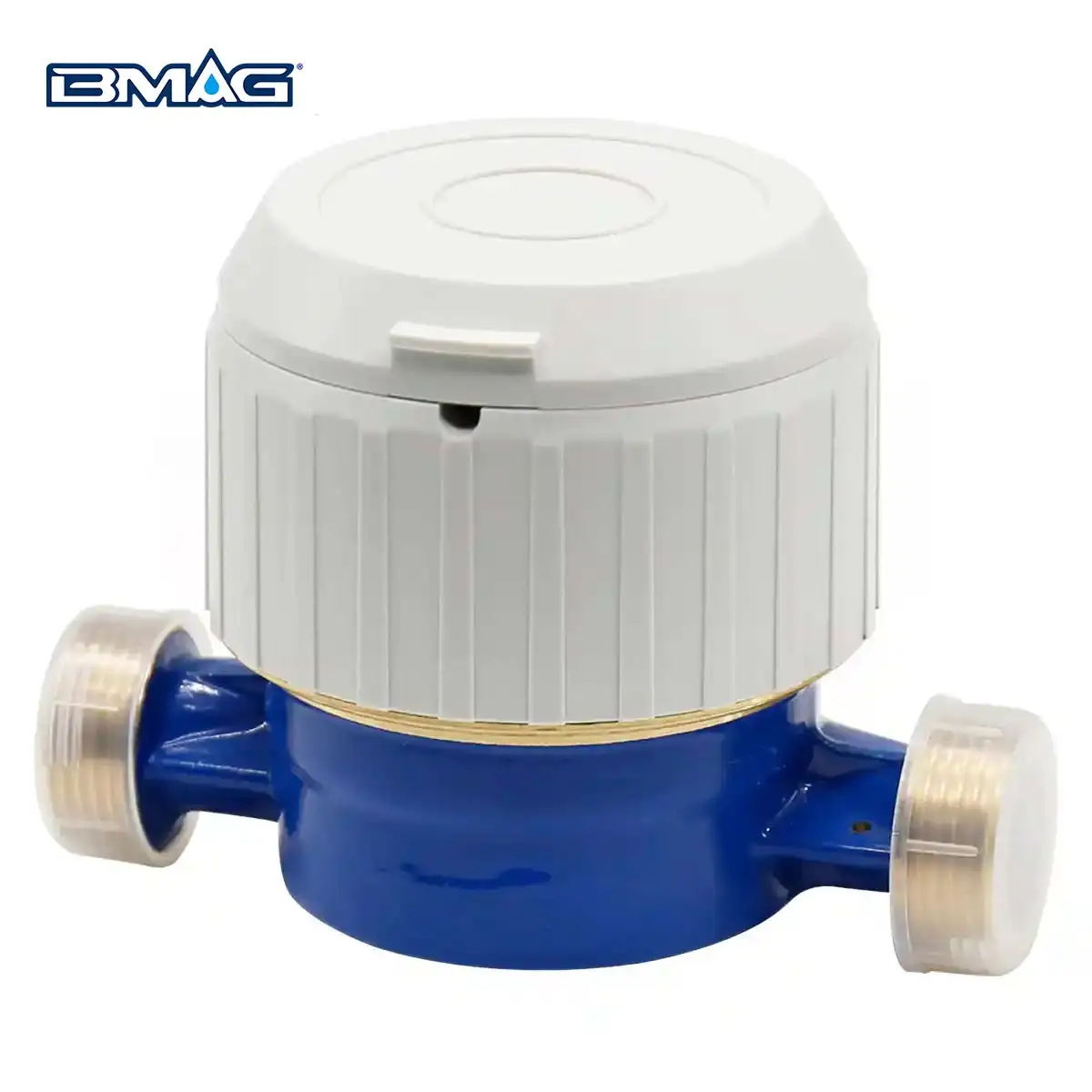 BMAG STW02.1 Brass single jet water meter R160 IP68 360 rotating dial copper register cup blue painting DN15 (1)
