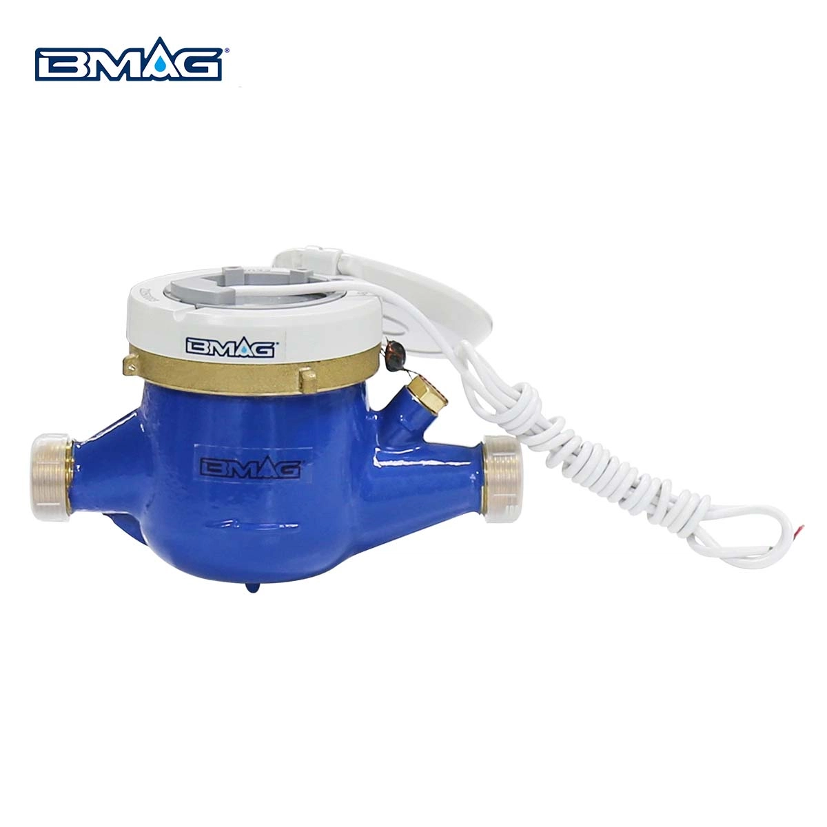 BMAG MTW Brass multi jet water meter 360° roating IP68 with pulse output (1)