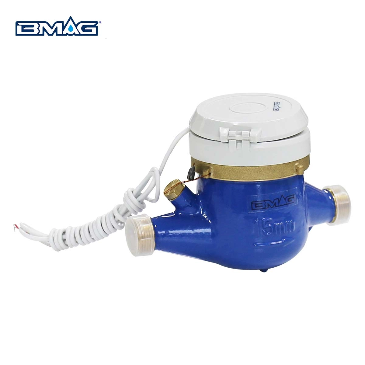 BMAG MTW Brass multi jet water meter 360° roating IP68 with pulse output (4)