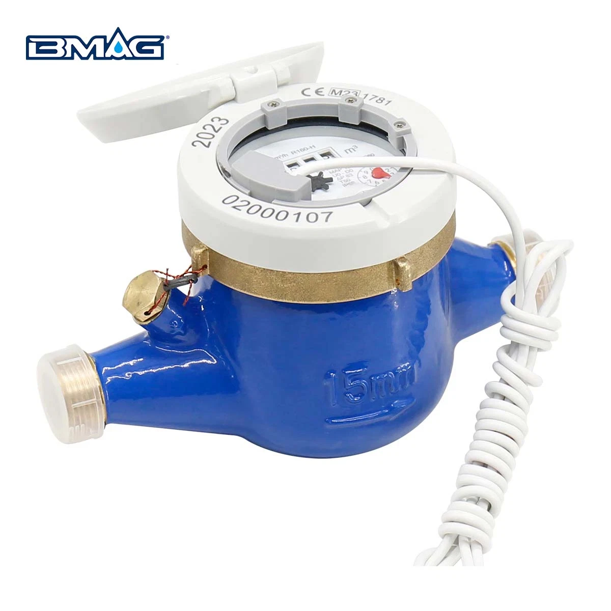 BMAG MTW Brass multi jet water meter 360° roating IP68 with pulse output (7)