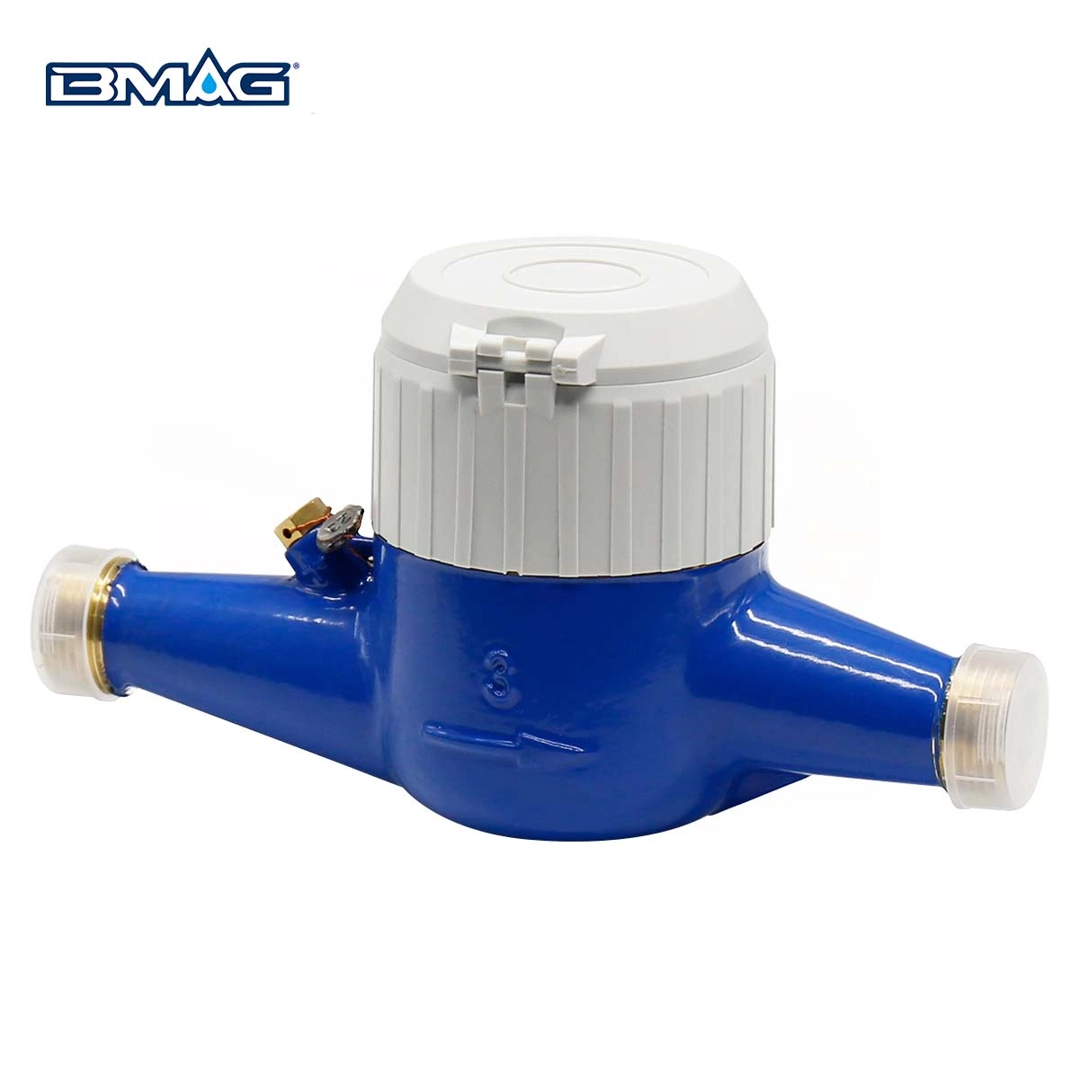 BMAG TG BRASS MULTI JET WATER METER with 360° roating R160 IP68 with copper register cup DN15 190mm (2)