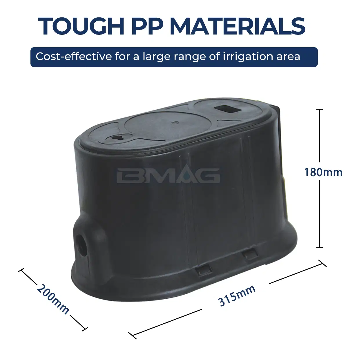 BMAG L315A Plastic Nylon Water Meter with Slot size