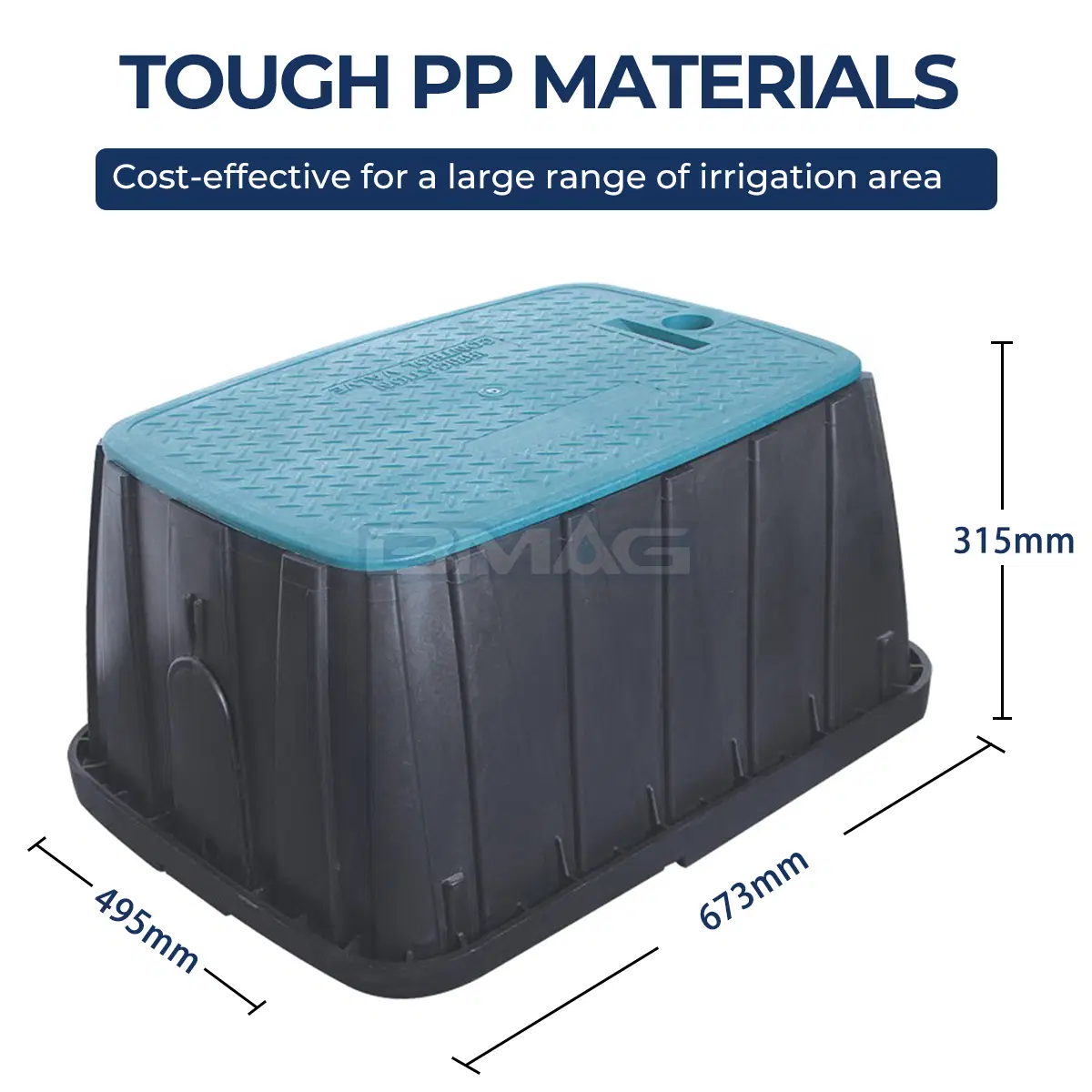 BMAG L673 Plastic Water Meter Box with window size