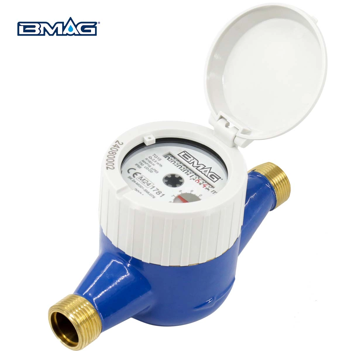 BMAG 165mm Brass Multi Jet Water Meter 3