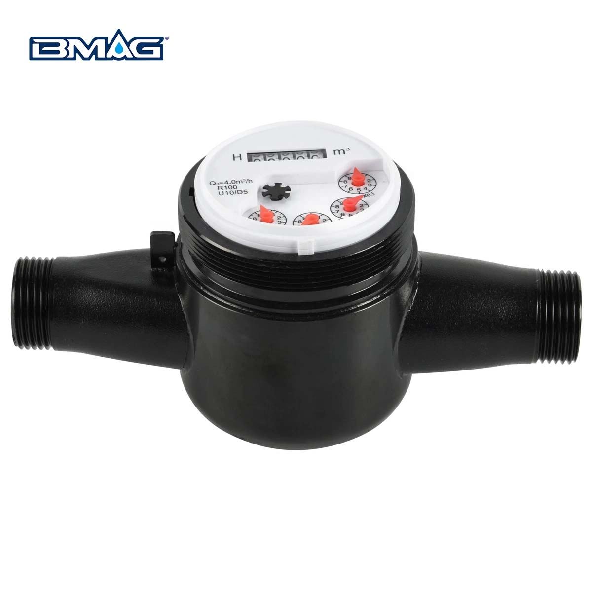 BW-712 Iron Water Meter Body Black Coating