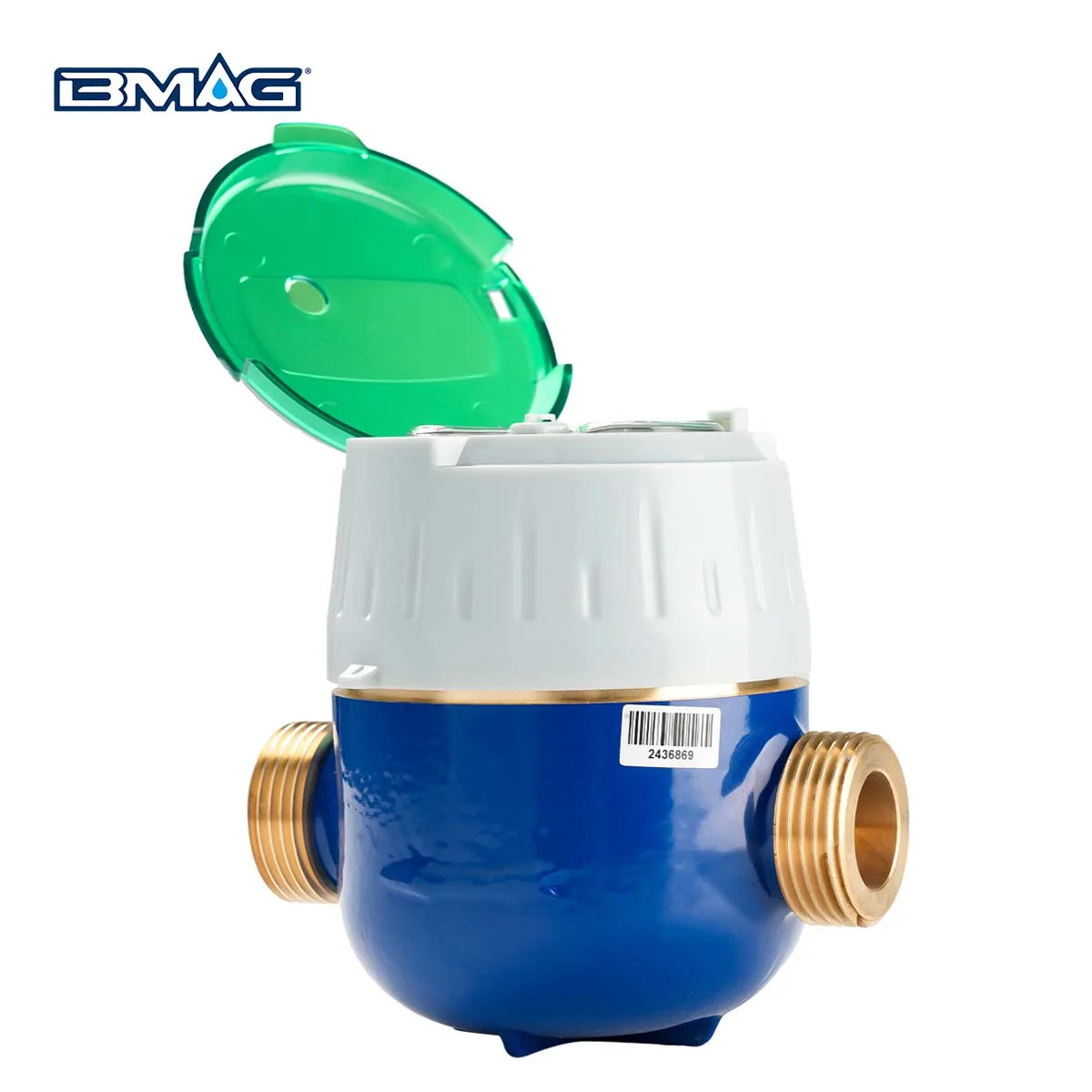Horizontaler R400 Drehkolben-Wasserzähler aus Messing