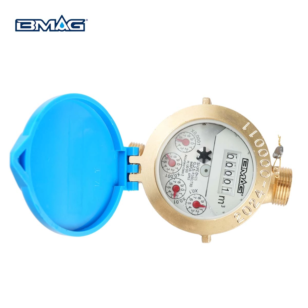 Enkelstraals natte watermeter