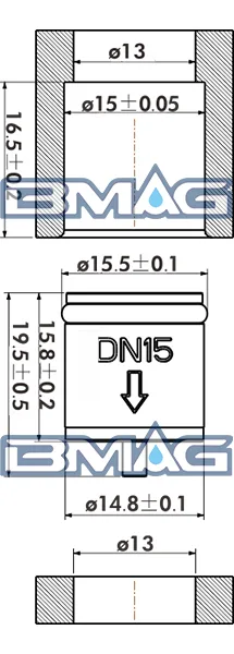 Inner Plug Check Valve DN15