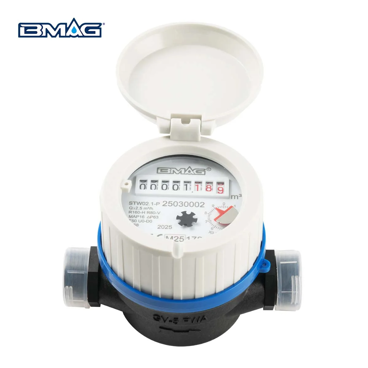 Nylon Water Meter with 360° Rotating Security Seal Ring