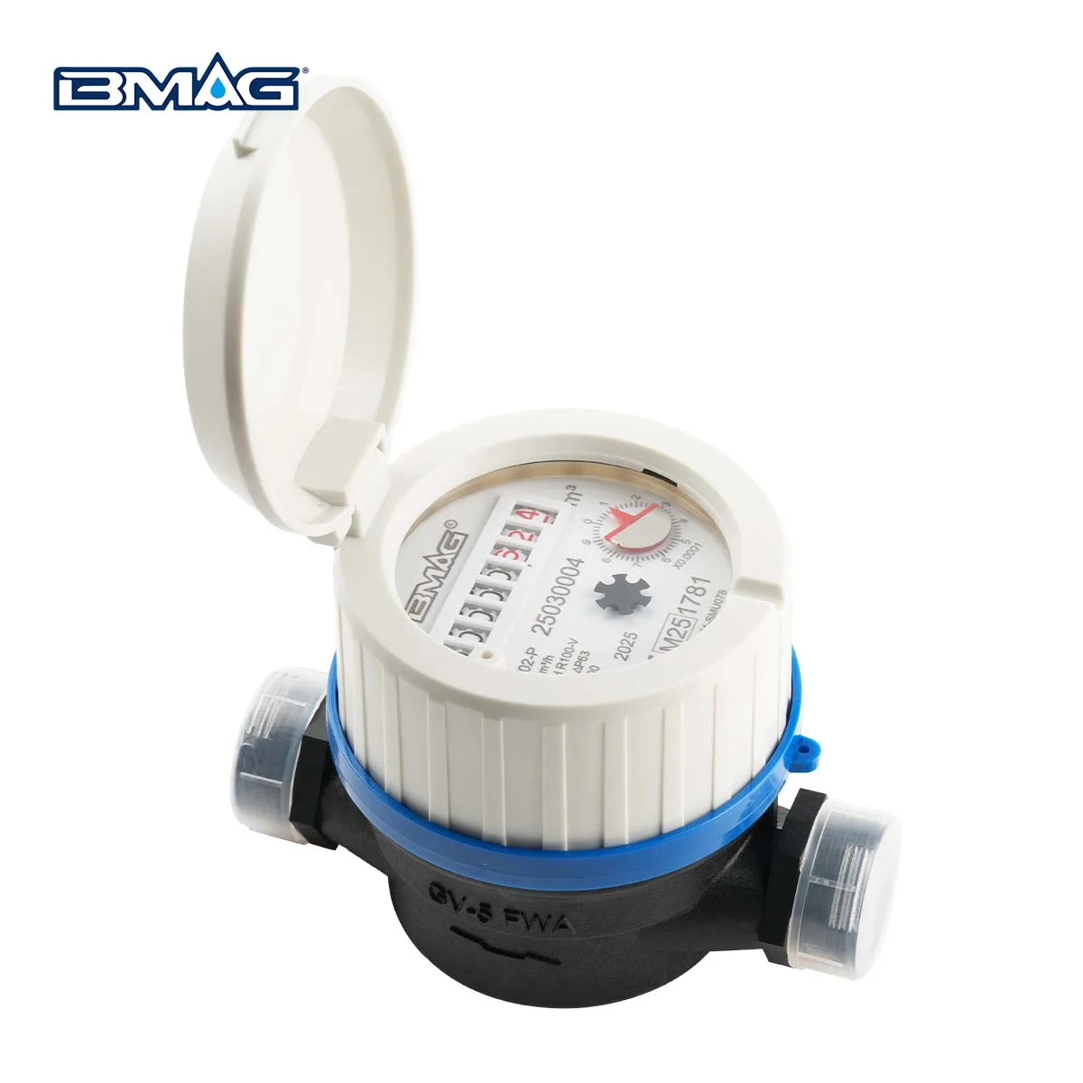 Nylon Water Meter with 360° Rotating Security Seal Ring
