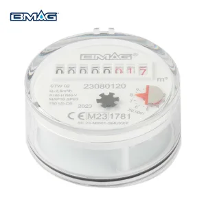 water meter register plastic sealed