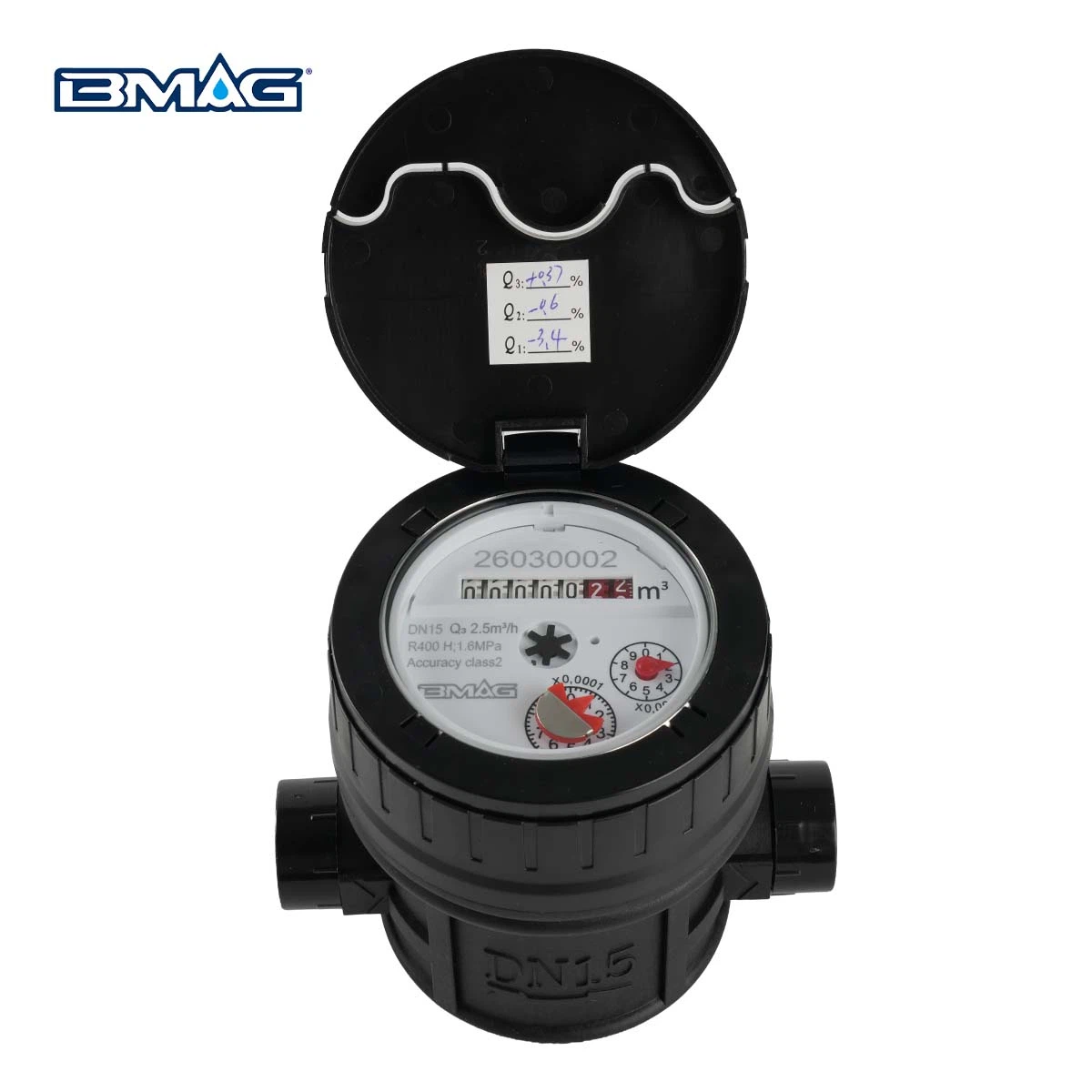 Plastic Piston Type Water Meter DN15 110mm - BMAG Meter