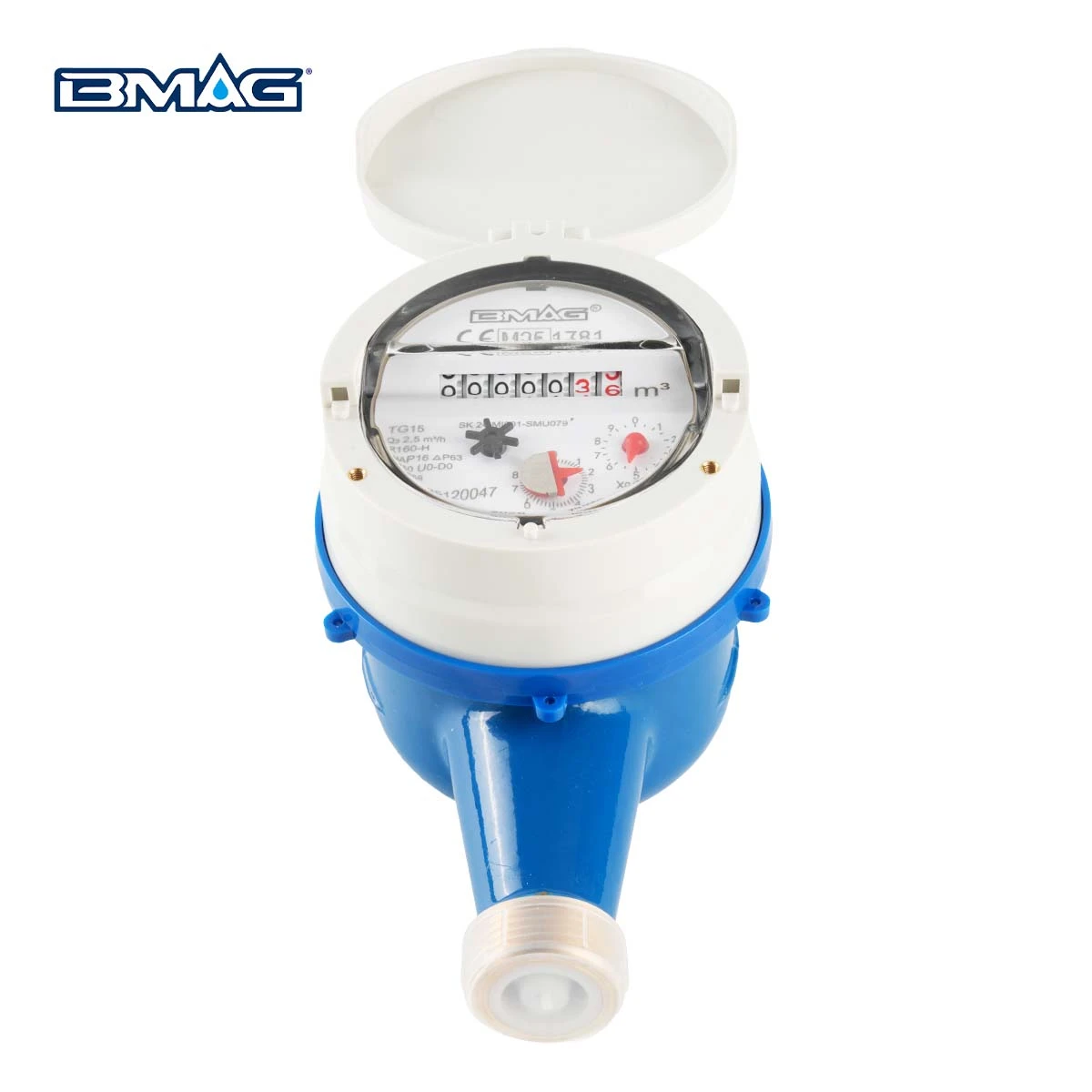 Multi-Jet Water Meter with 45° Angled Register - BMAG Meter (8)