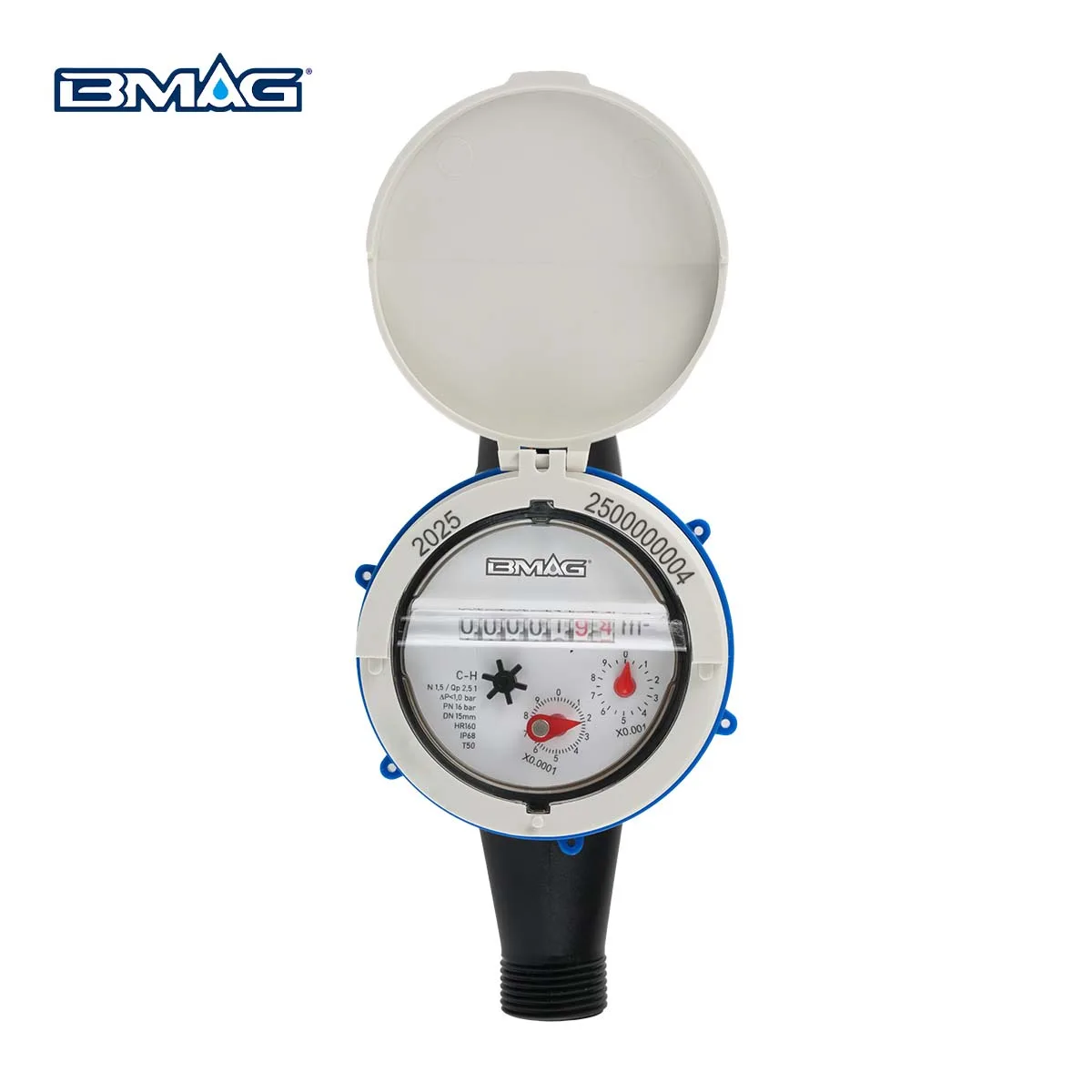 45 Degree Plastic Multi-Jet Water Meter Tilt Dial R160 IP68 BMAG Meter (2)